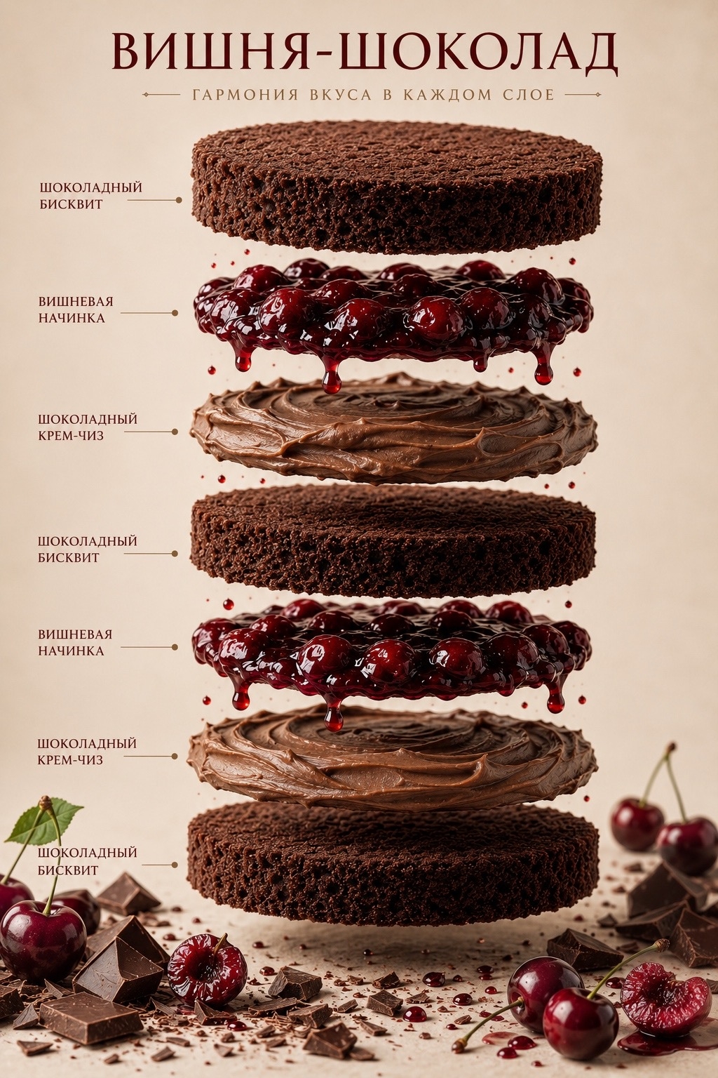 Начинка «Вишня-шоколад» — VIKICAKES