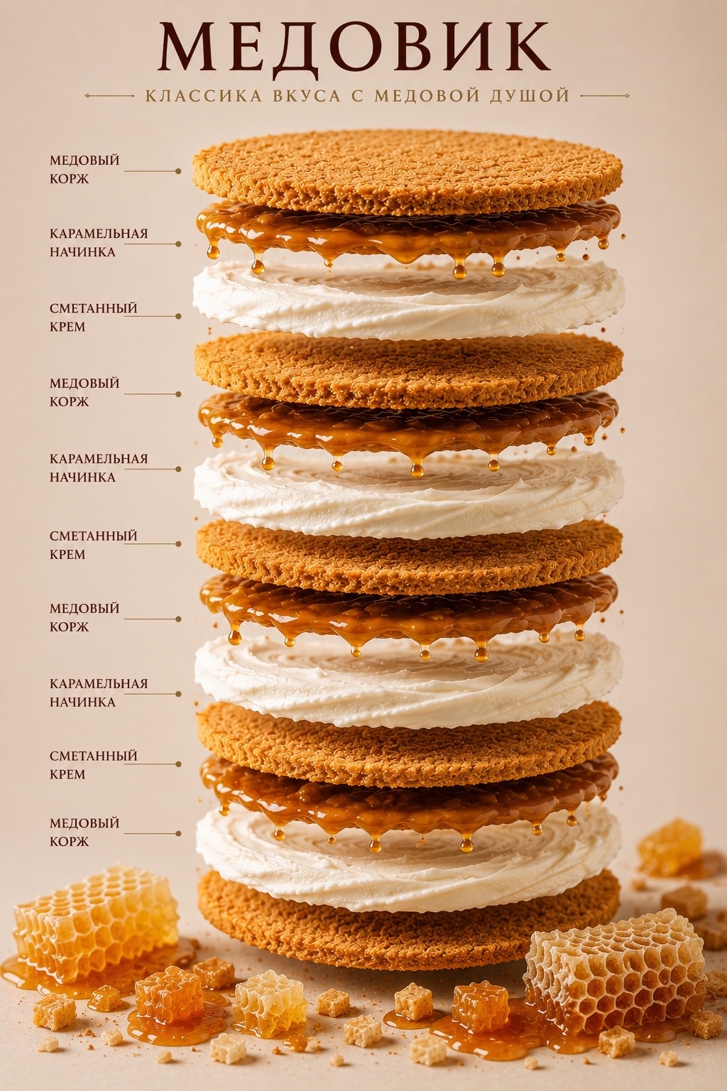 Начинка «Медовик» — VIKICAKES